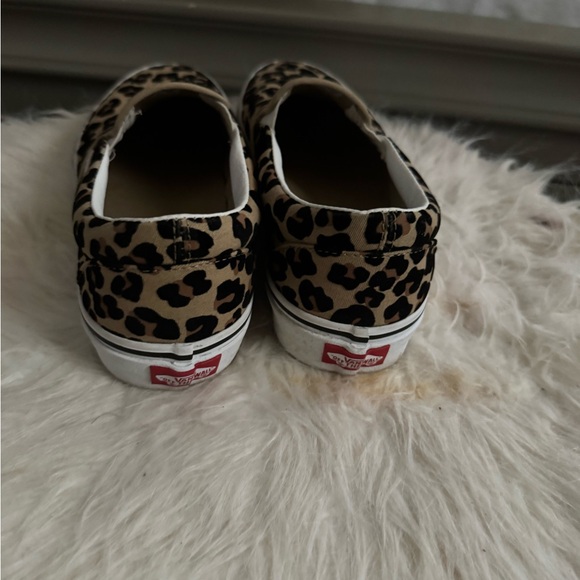Vans Leopard Print Slip-On Shoes - Picture 3 of 8
